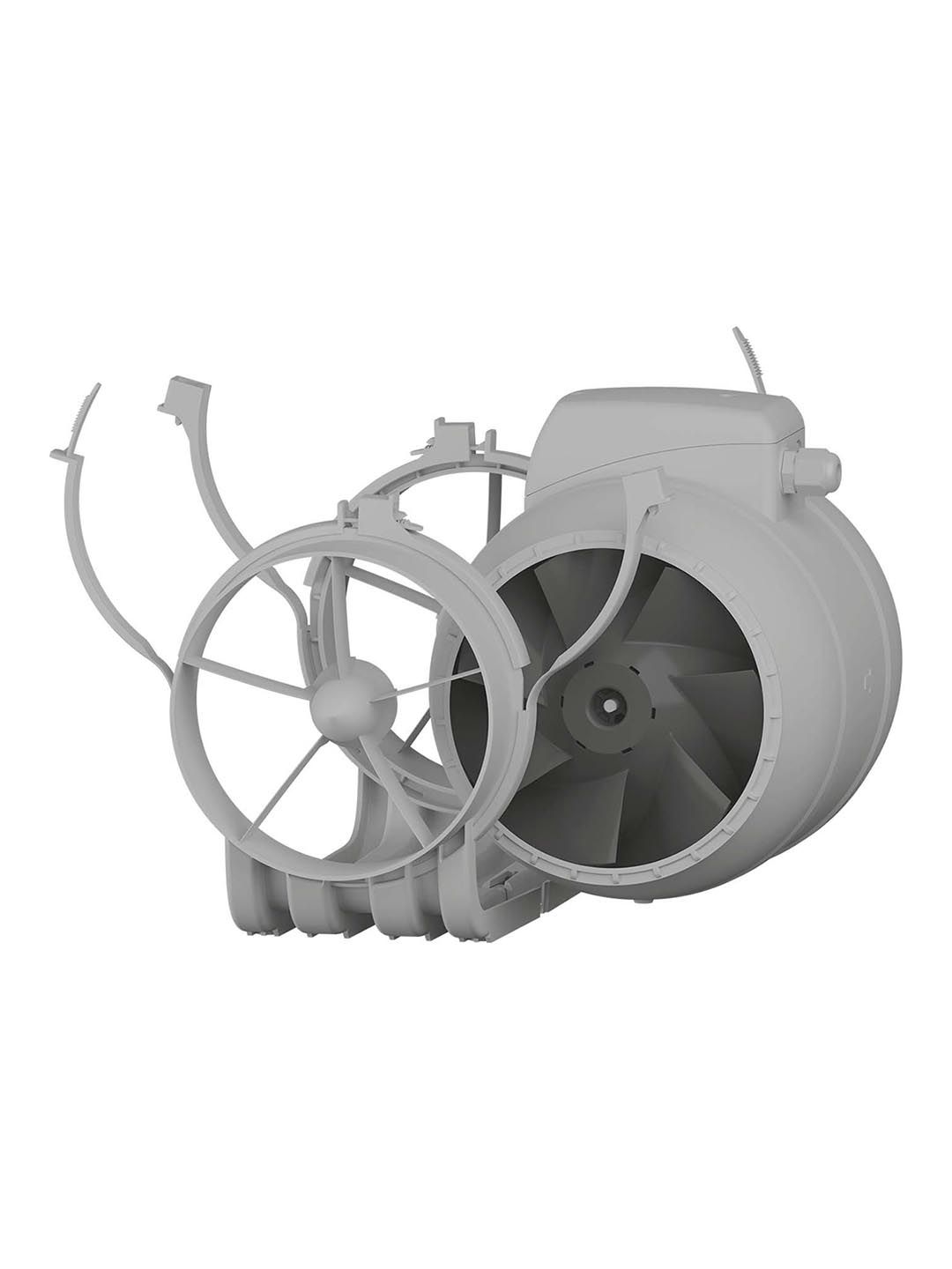 Вентилятор канальный TYPHOON осевой двухскоростной D150 пластик ERA PRO