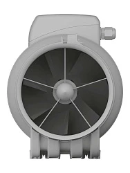 Вентилятор канальный TYPHOON D150/160 осевой двухскоростной ERA PRO